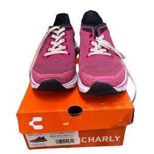 Charly Womens Vermillion Pink Athletic  Shoes Size 7.5 Very Good Condition